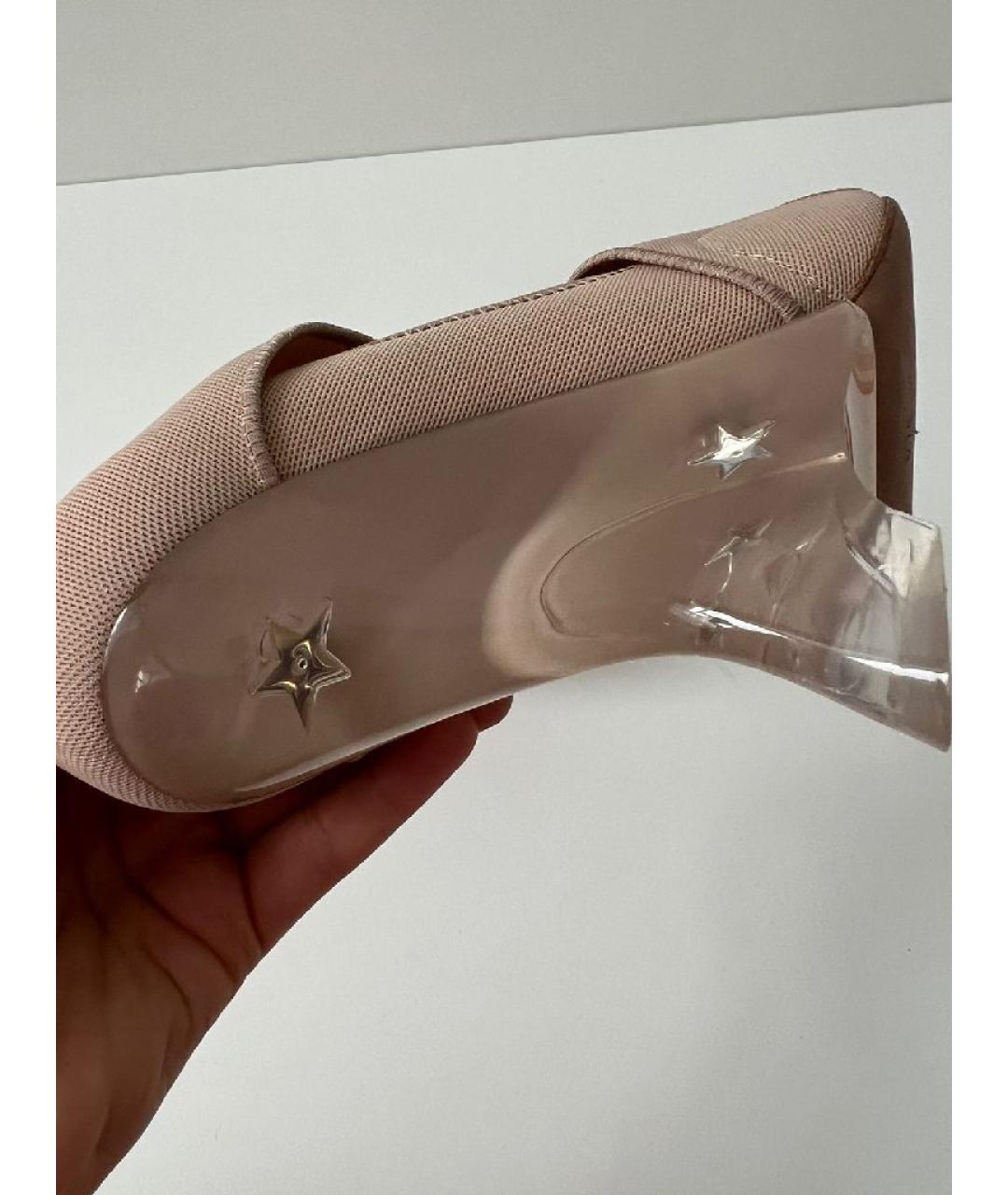 CHRISTIAN DIOR Бежевые кожаные туфли, фото 8
