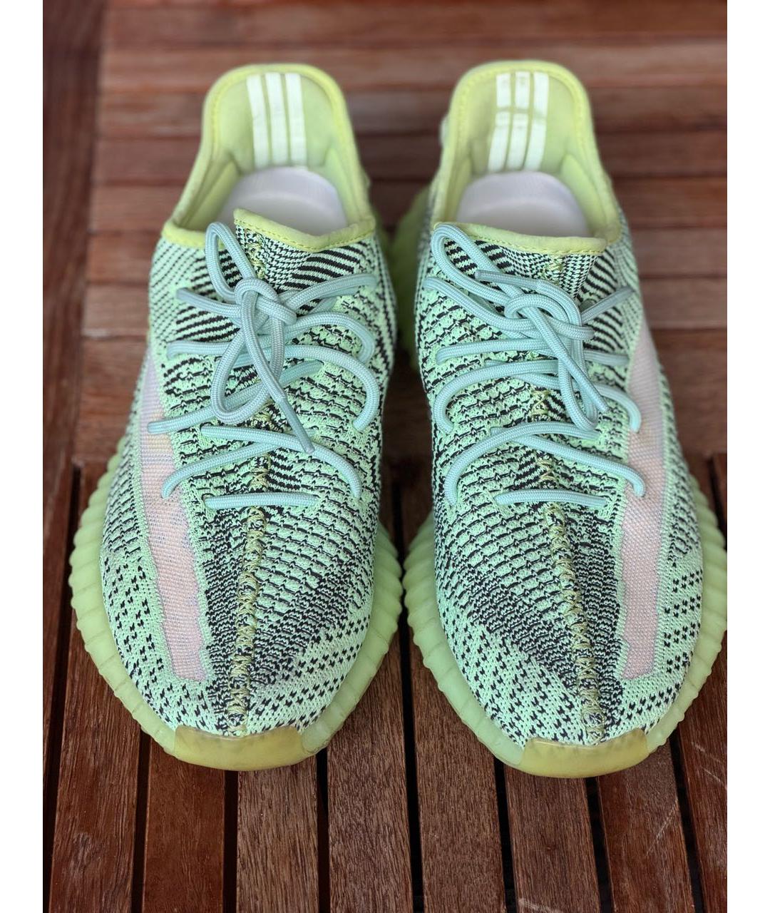 ADIDAS YEEZY Мульти текстильные низкие кроссовки / кеды, фото 2