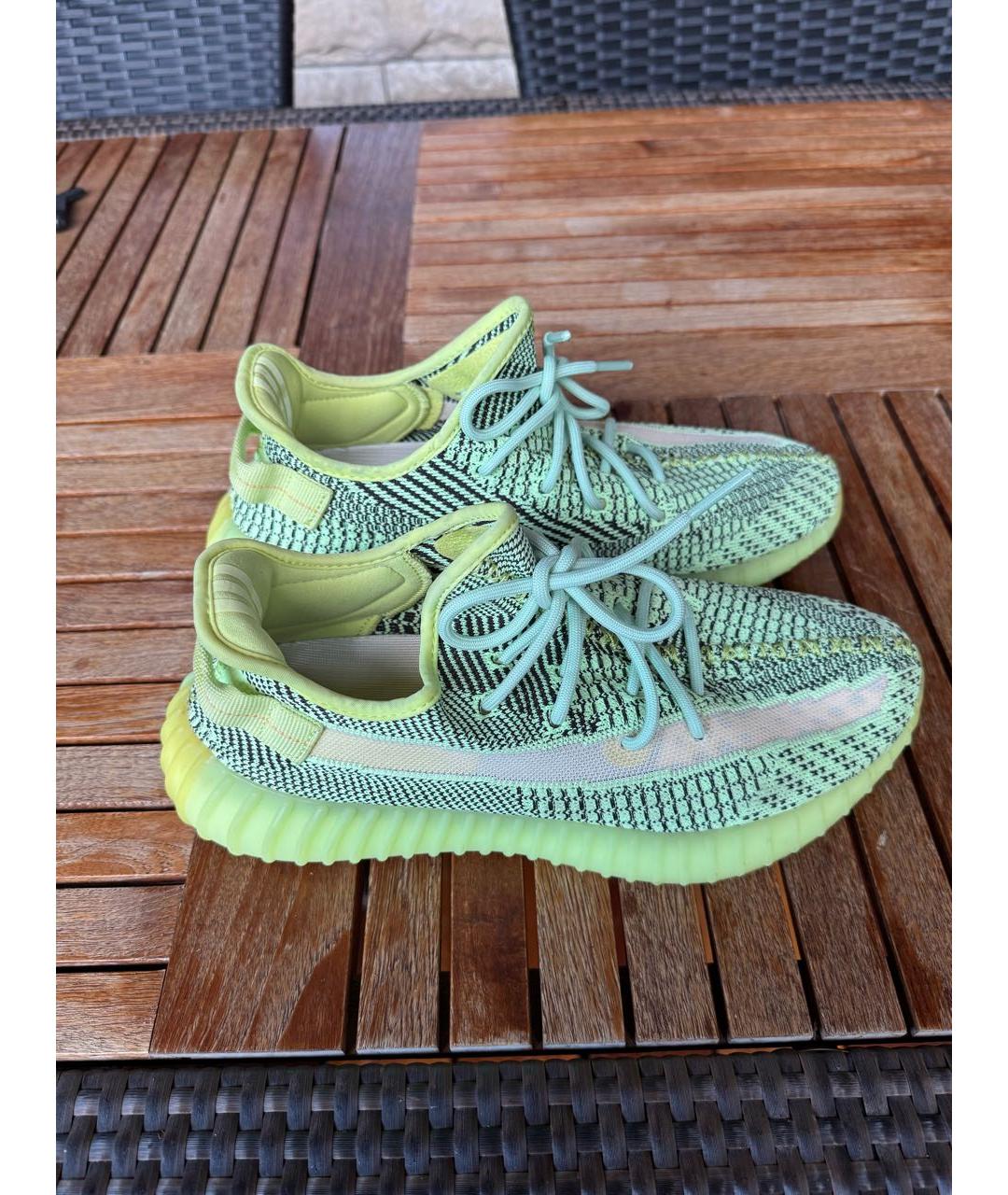 ADIDAS YEEZY Мульти текстильные низкие кроссовки / кеды, фото 9
