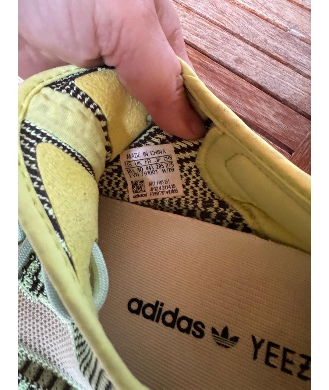 ADIDAS YEEZY Мульти текстильные низкие кроссовки / кеды, фото 6