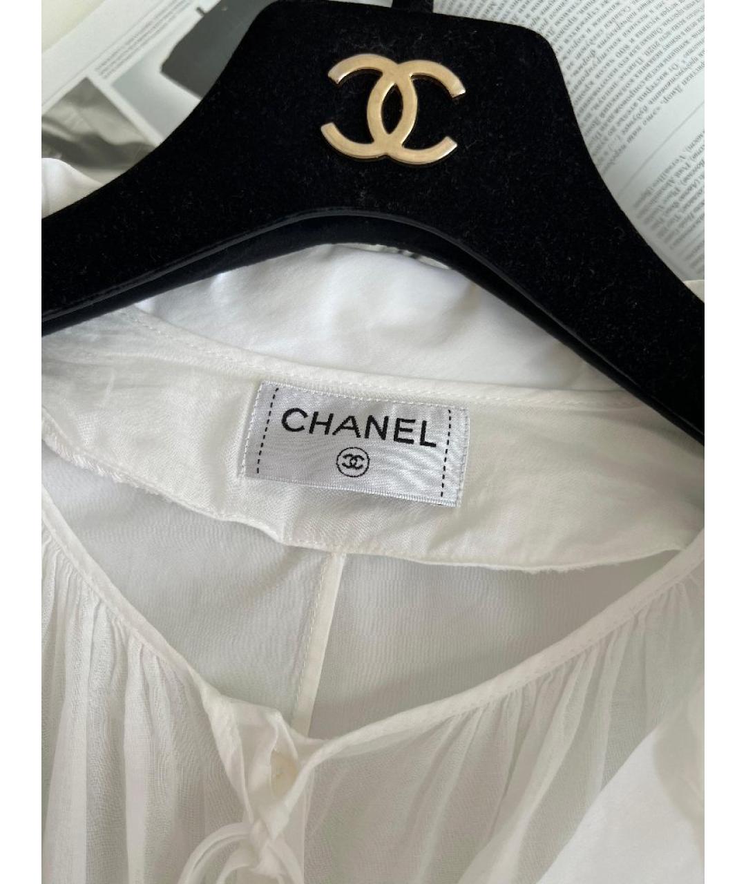 CHANEL Белая хлопковая рубашка, фото 3