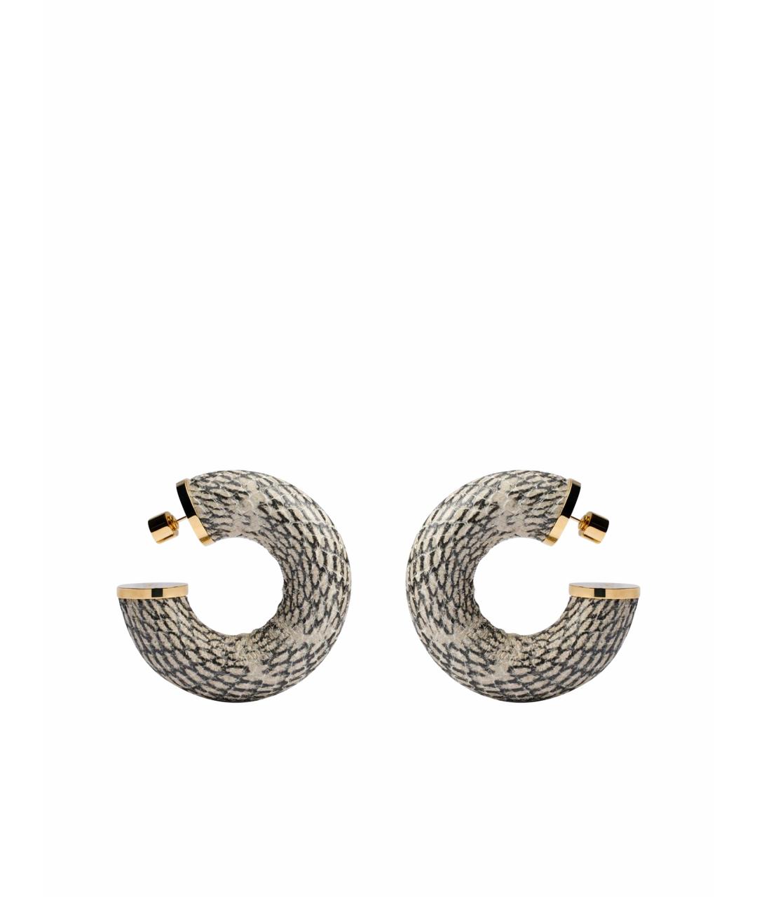 JACQUEMUS Золотые латунные серьги, фото 1