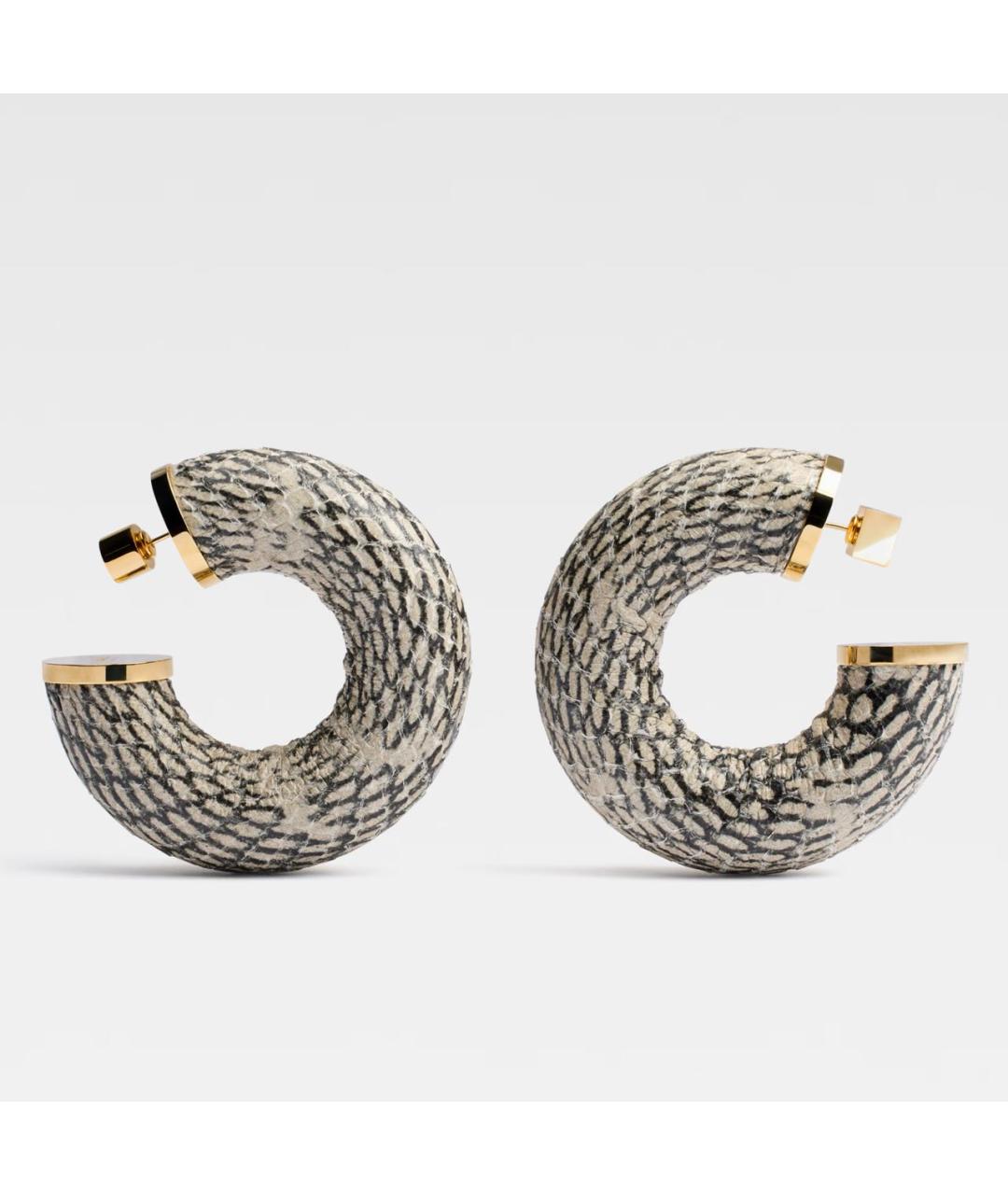 JACQUEMUS Золотые латунные серьги, фото 5