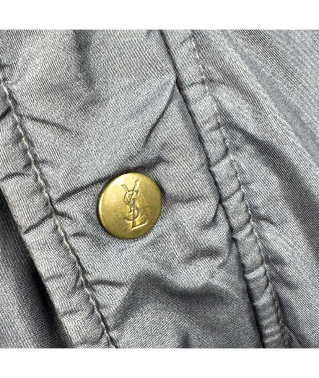 SAINT LAURENT Темно-синяя куртка, фото 4