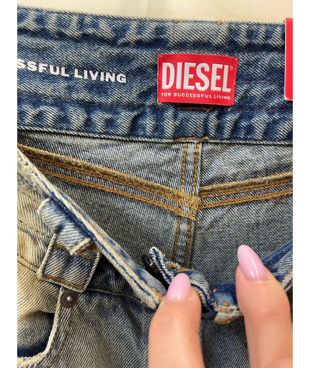DIESEL Хлопковые джинсы слим, фото 3