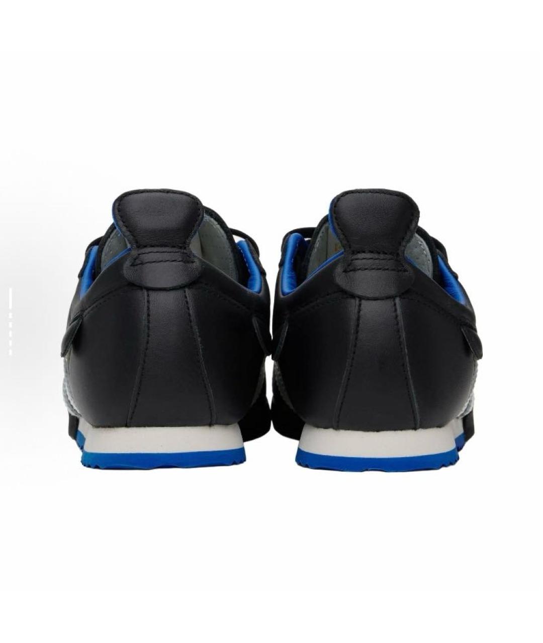 ADIDAS Черные кожаные низкие кроссовки / кеды, фото 3