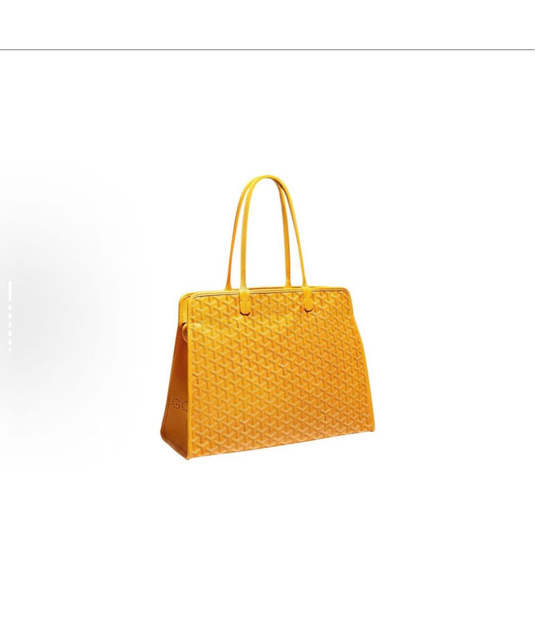 GOYARD Желтая сумка тоут, фото 6