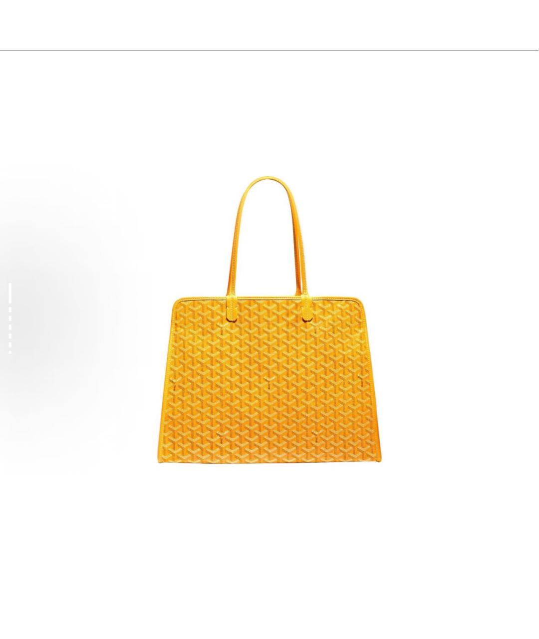 GOYARD Желтая сумка тоут, фото 2