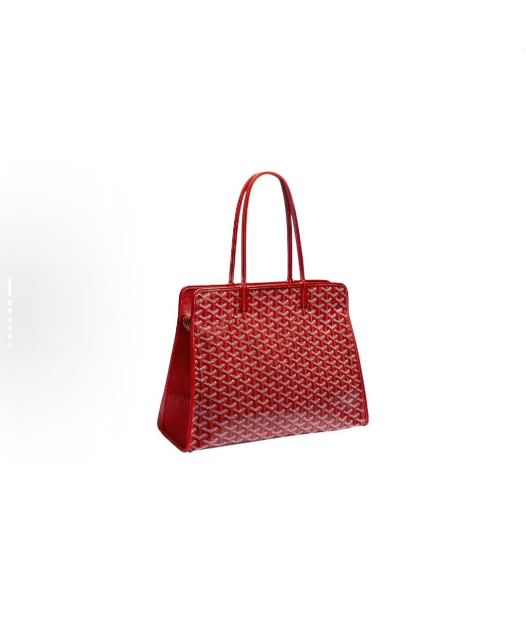 GOYARD Красная сумка тоут, фото 6