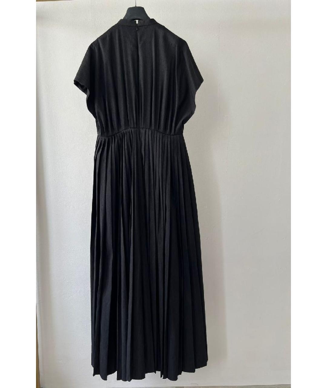 CHRISTIAN DIOR Черное шелковое повседневное платье, фото 2
