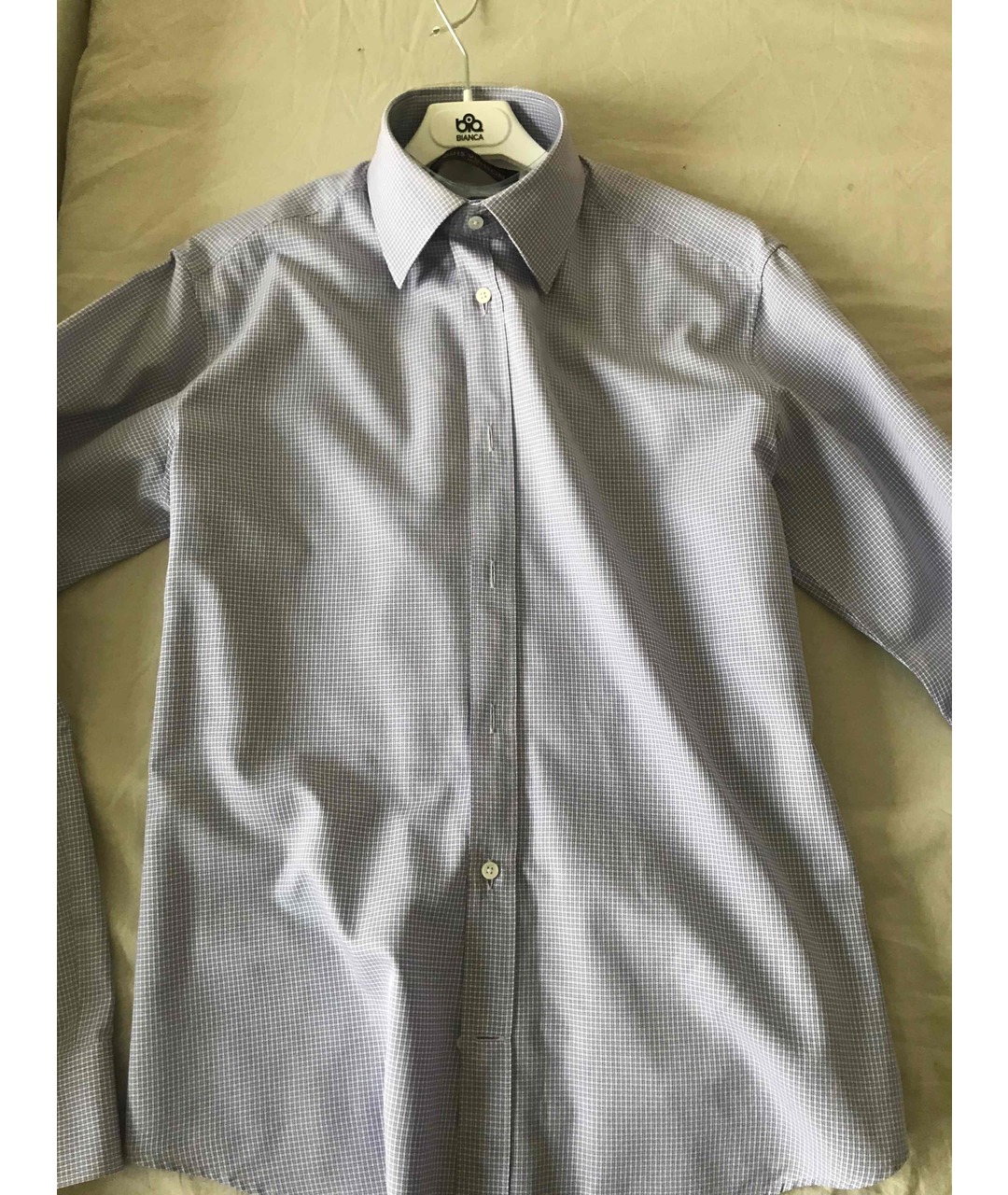 LOUIS VUITTON PRE-OWNED Голубая хлопко-шелковая кэжуал рубашка, фото 3