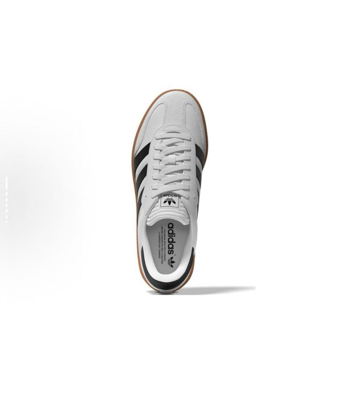 ADIDAS Белые кожаные низкие кроссовки / кеды, фото 6