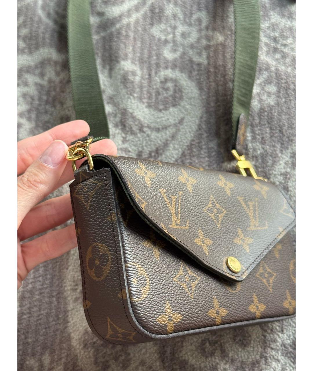 LOUIS VUITTON Коричневая сумка через плечо, фото 3