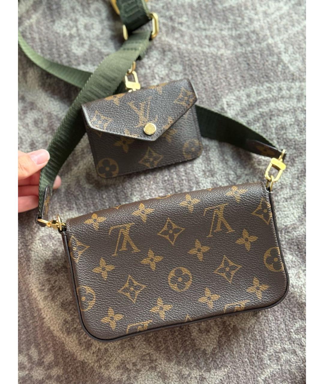 LOUIS VUITTON Коричневая сумка через плечо, фото 4
