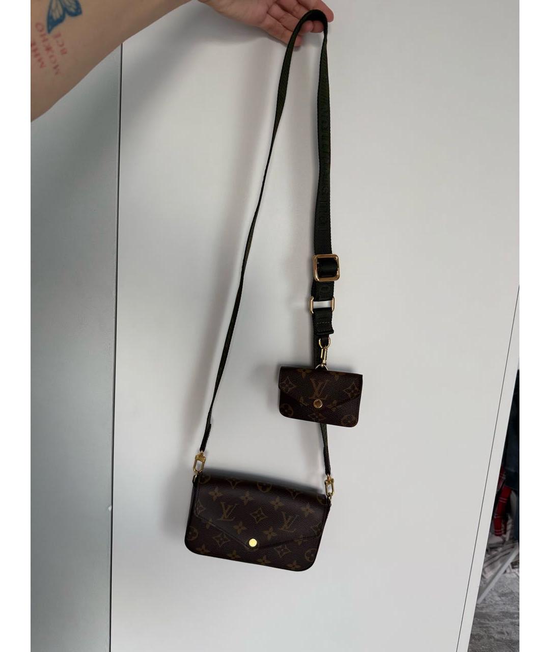 LOUIS VUITTON Коричневая сумка через плечо, фото 2