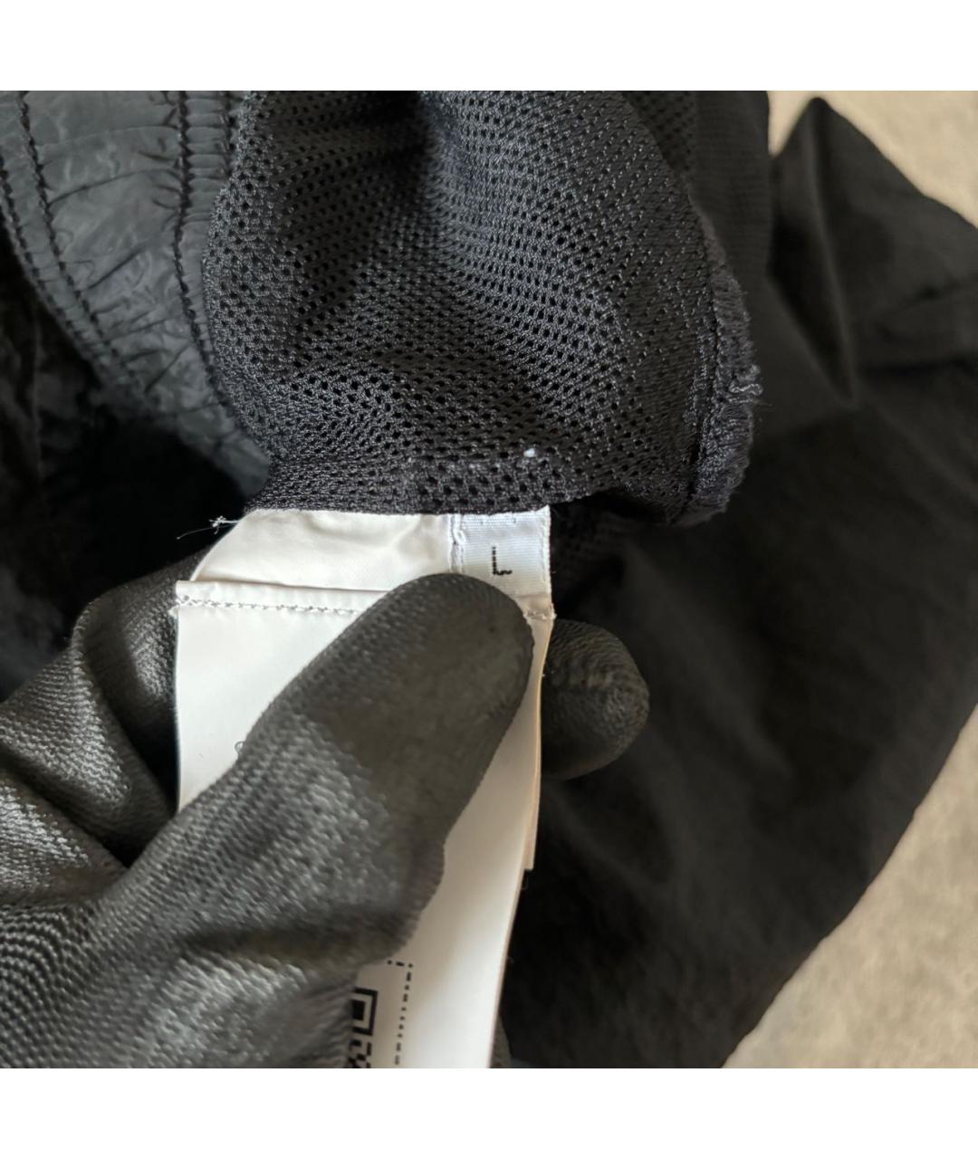 STONE ISLAND Черные шорты, фото 4