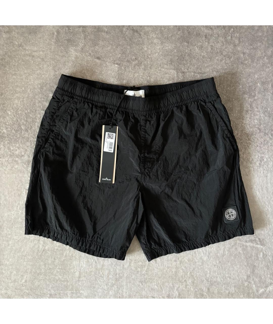 STONE ISLAND Черные шорты, фото 8