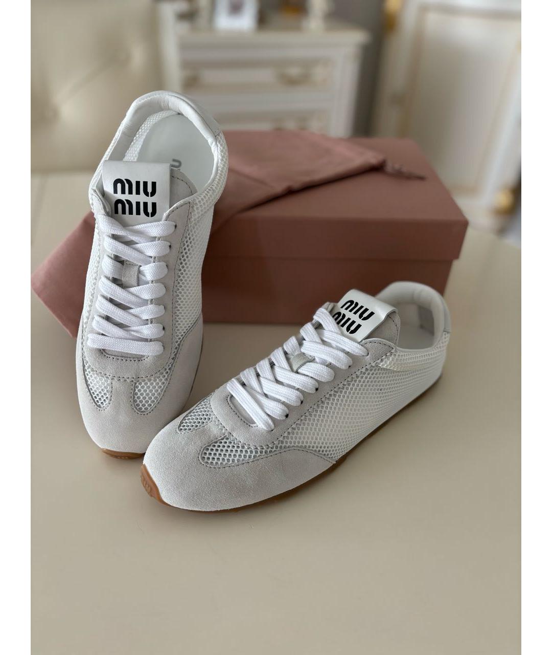 MIU MIU Белые кеды, фото 8