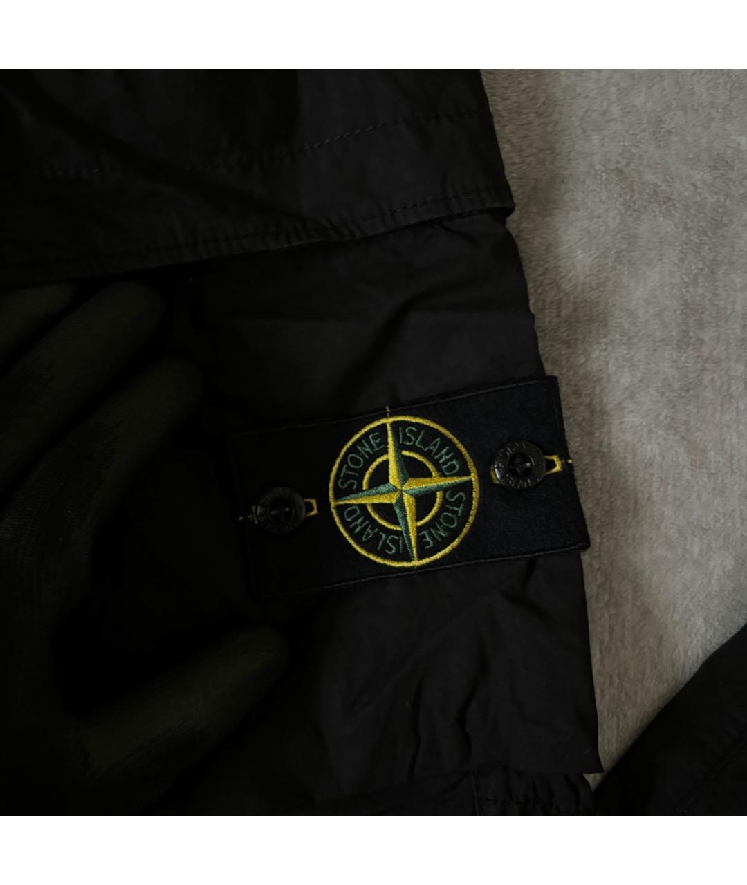 STONE ISLAND Черные повседневные брюки, фото 4