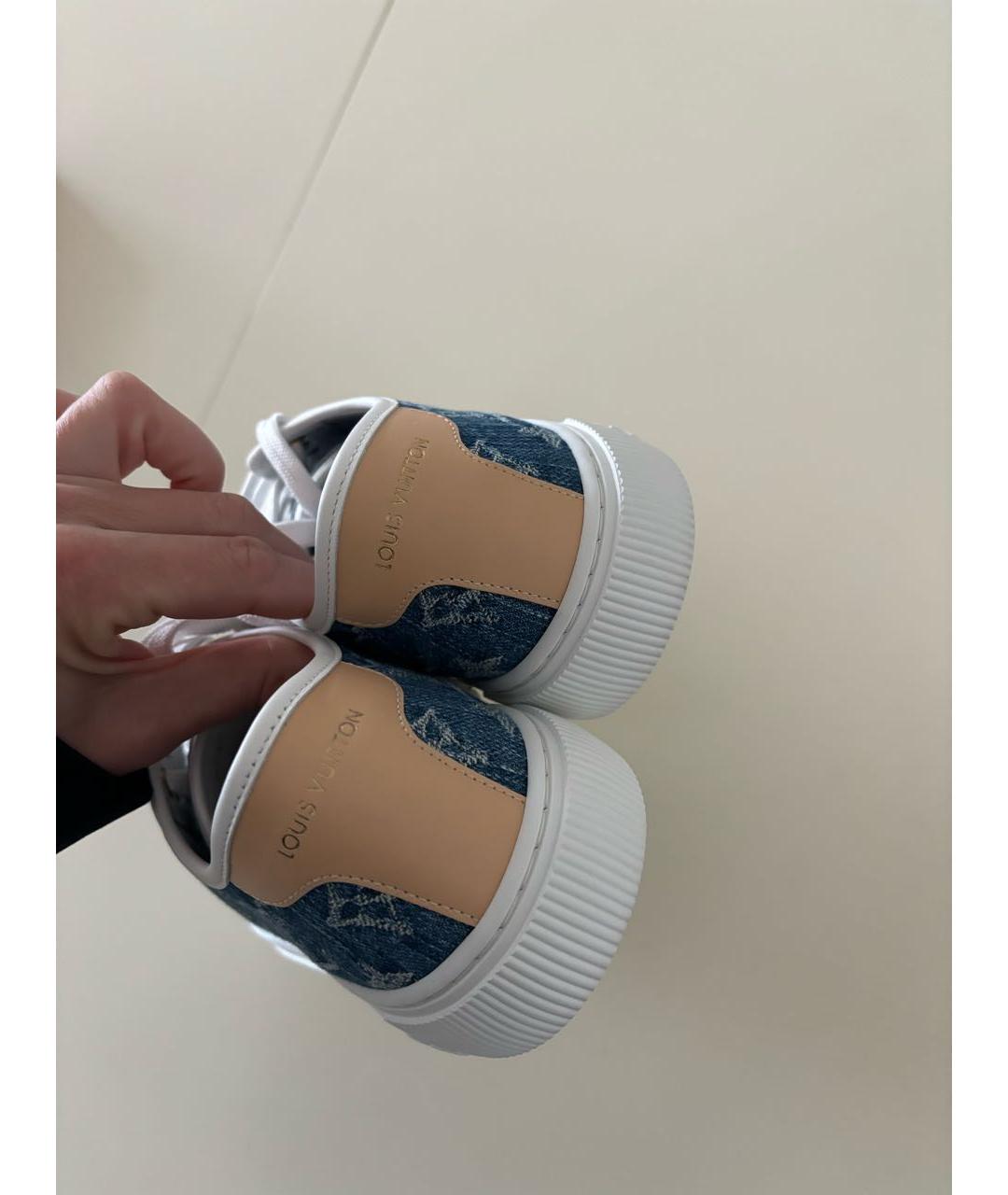 LOUIS VUITTON Синие кеды, фото 7