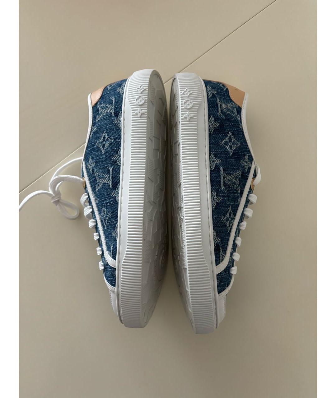 LOUIS VUITTON Синие кеды, фото 4