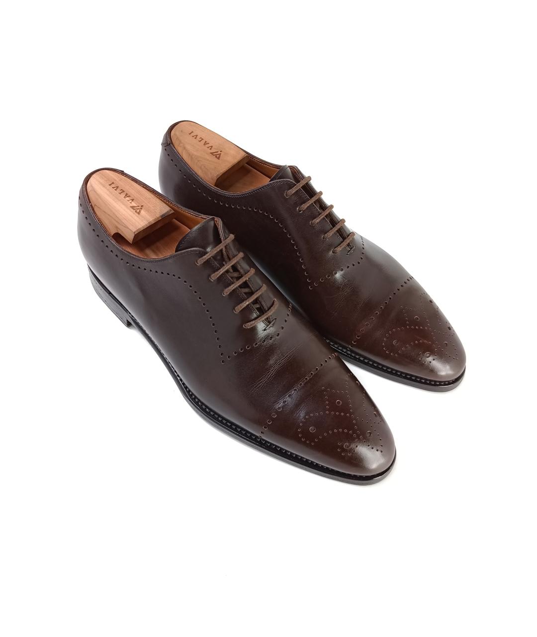 KITON Коричневые кожаные туфли, фото 3