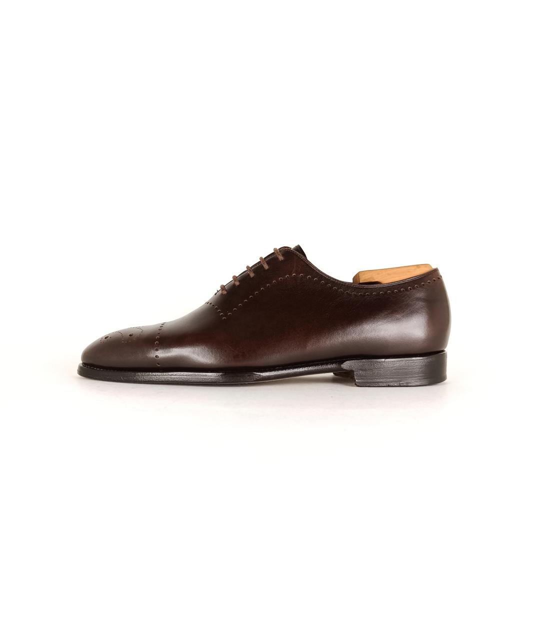 KITON Коричневые кожаные туфли, фото 2