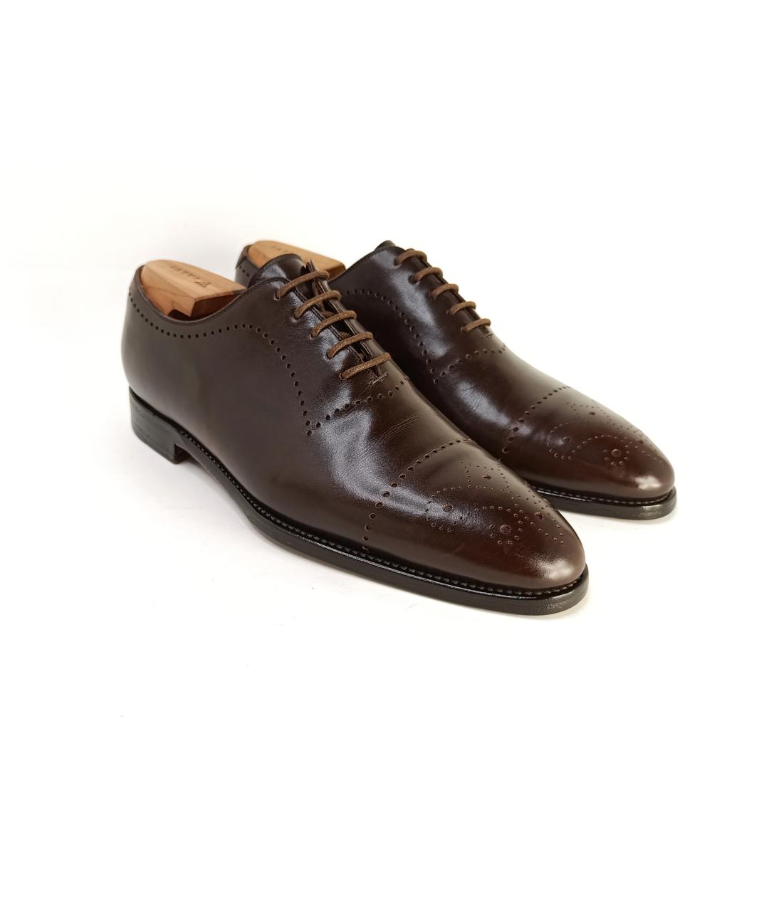 KITON Коричневые кожаные туфли, фото 5