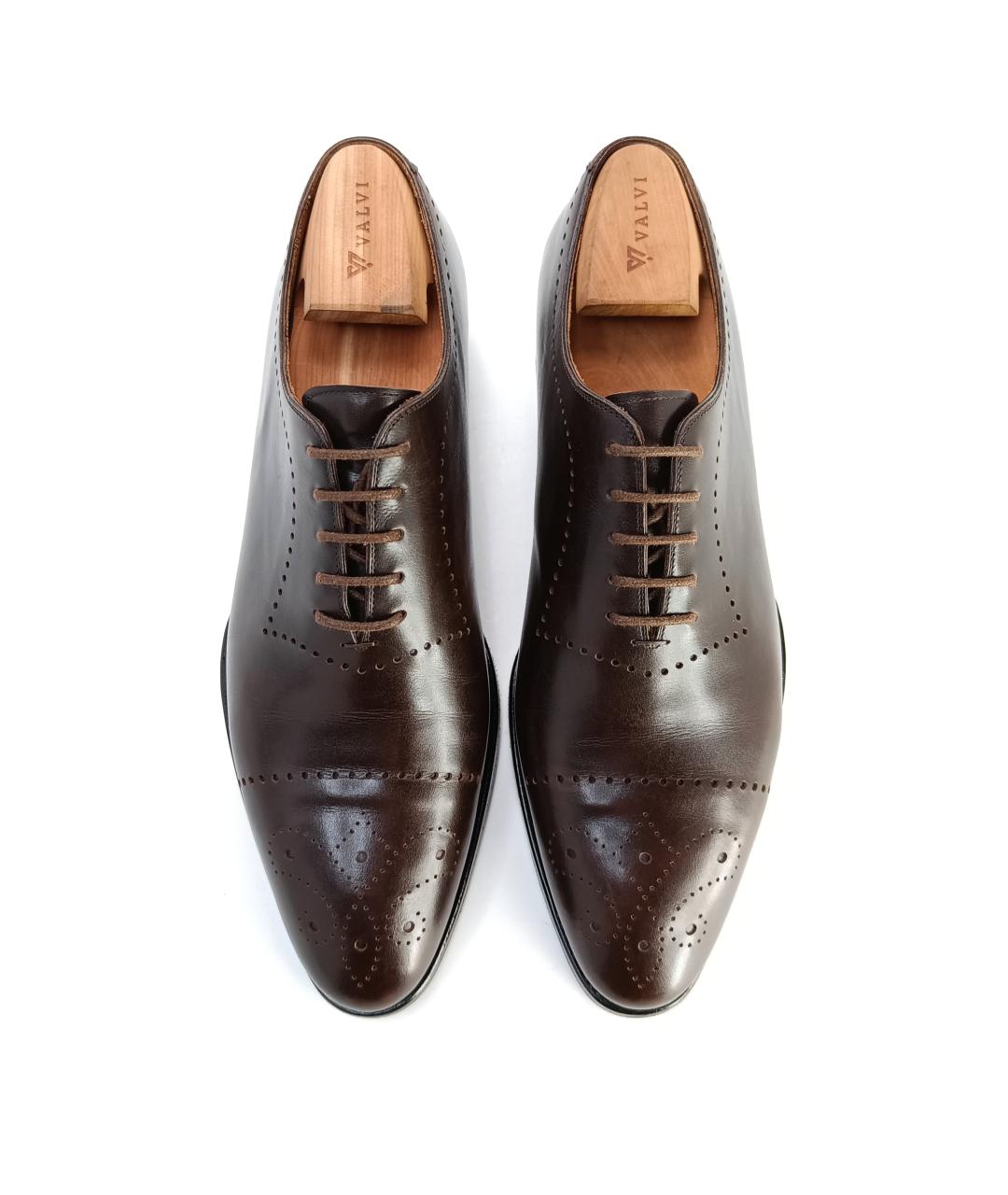 KITON Коричневые кожаные туфли, фото 4