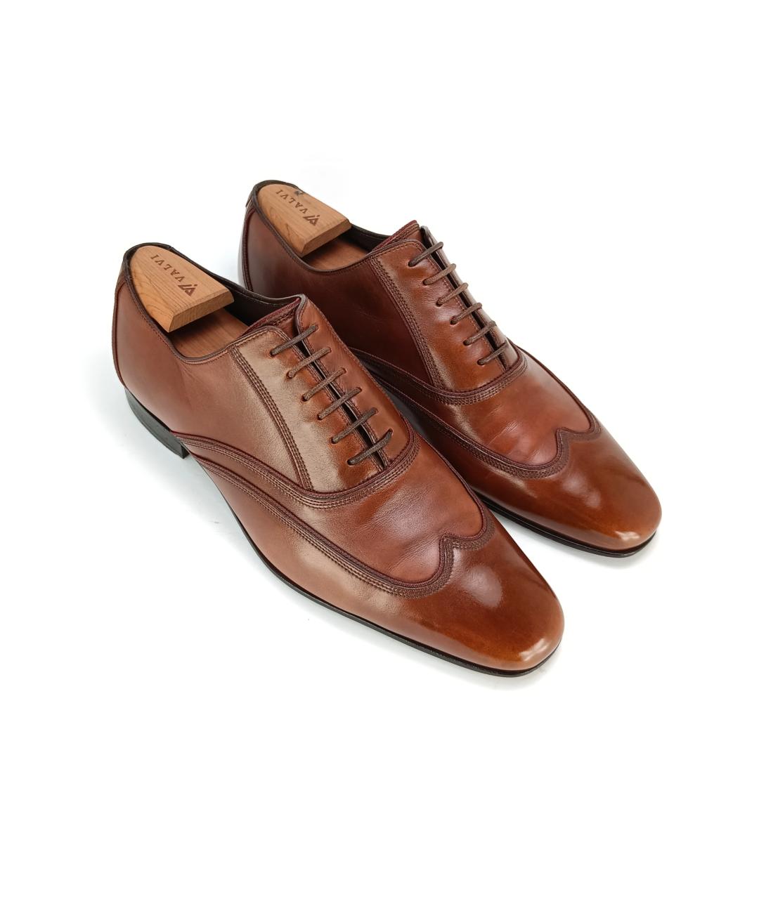 BALLY Коричневые кожаные туфли, фото 3