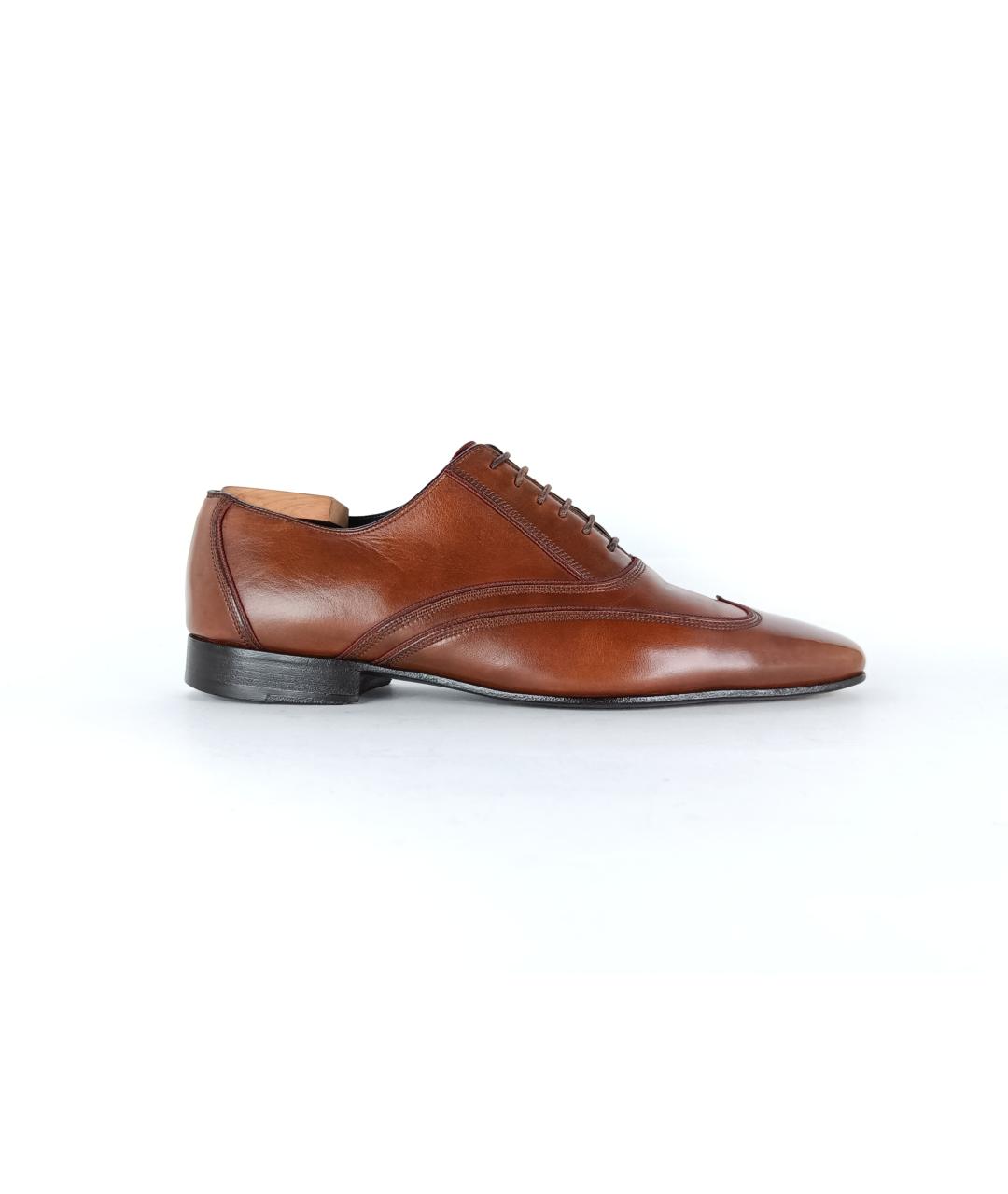 BALLY Коричневые кожаные туфли, фото 1