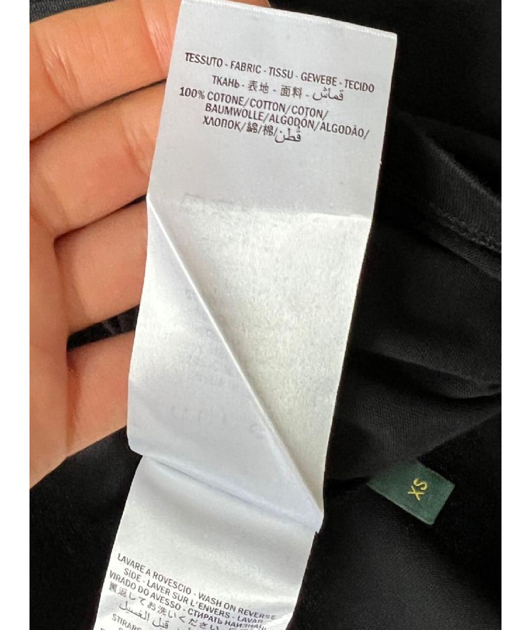 GUCCI Черная хлопковая футболка, фото 8