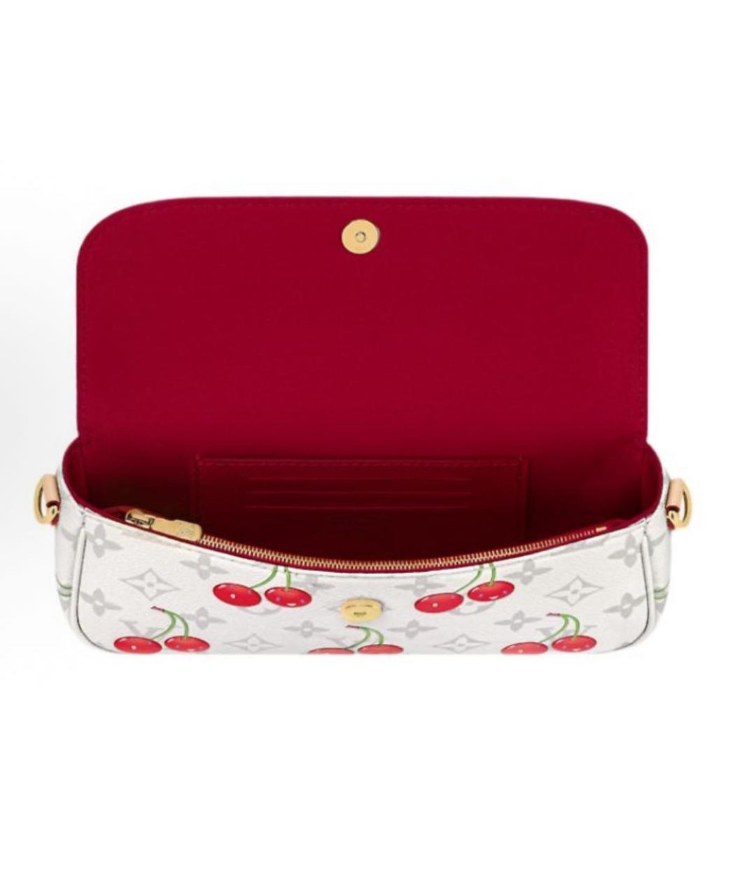 LOUIS VUITTON Белая сумка через плечо, фото 4