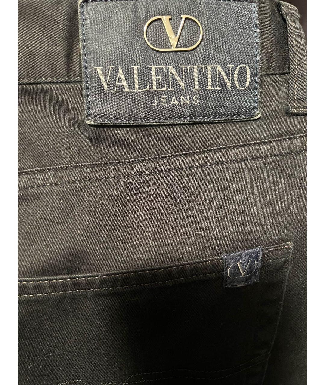 VALENTINO Черные хлопковые брюки чинос, фото 3