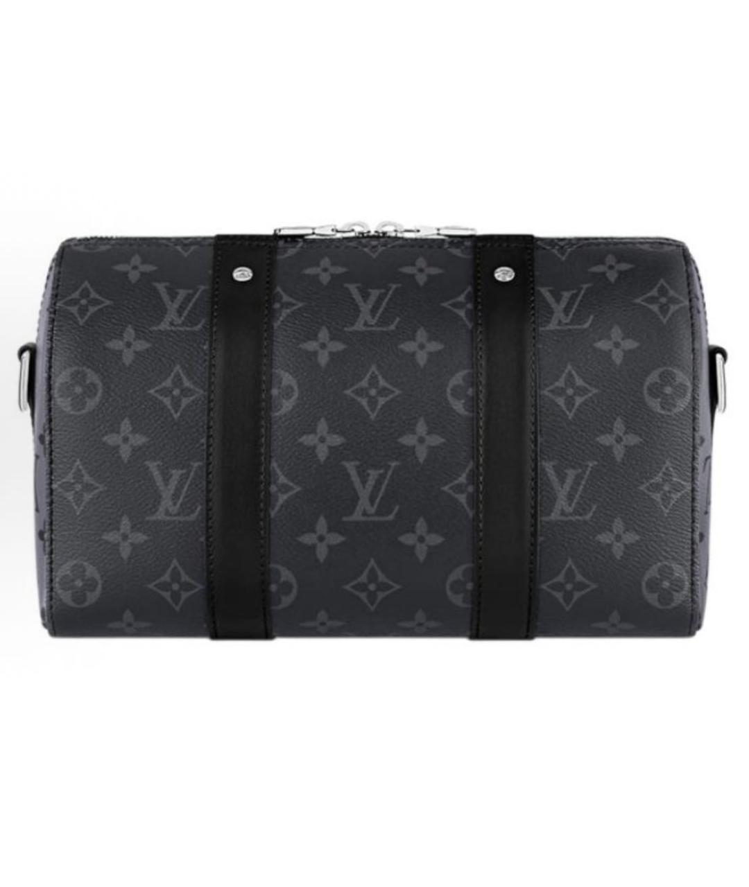 LOUIS VUITTON Антрацитовая сумка на плечо, фото 3