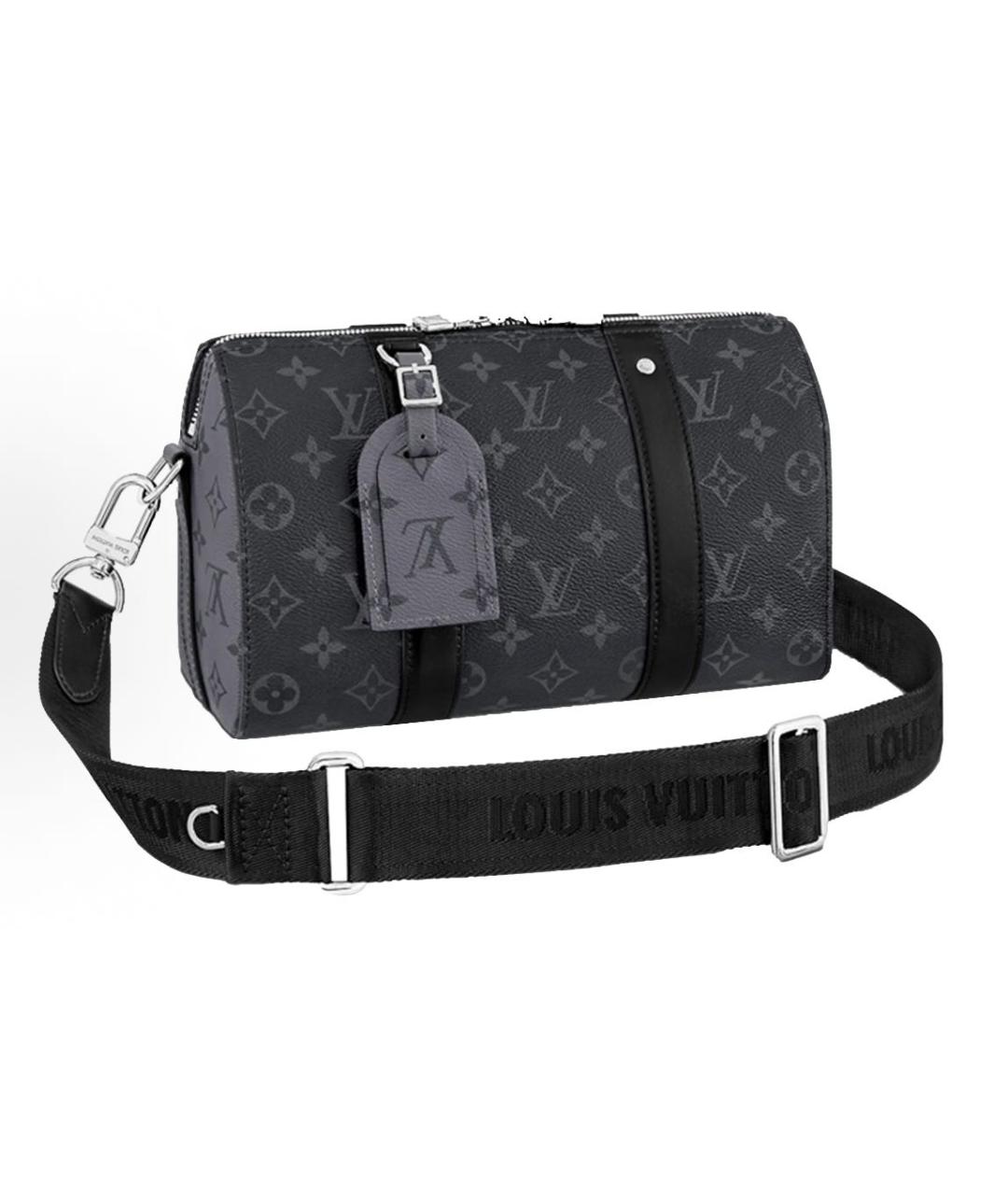 LOUIS VUITTON Антрацитовая сумка на плечо, фото 7