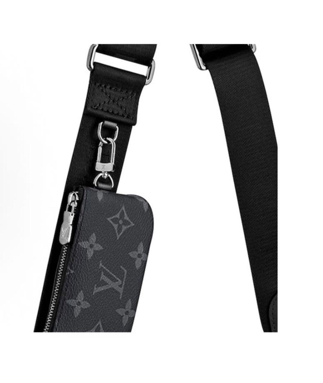 LOUIS VUITTON Антрацитовая сумка на плечо, фото 5