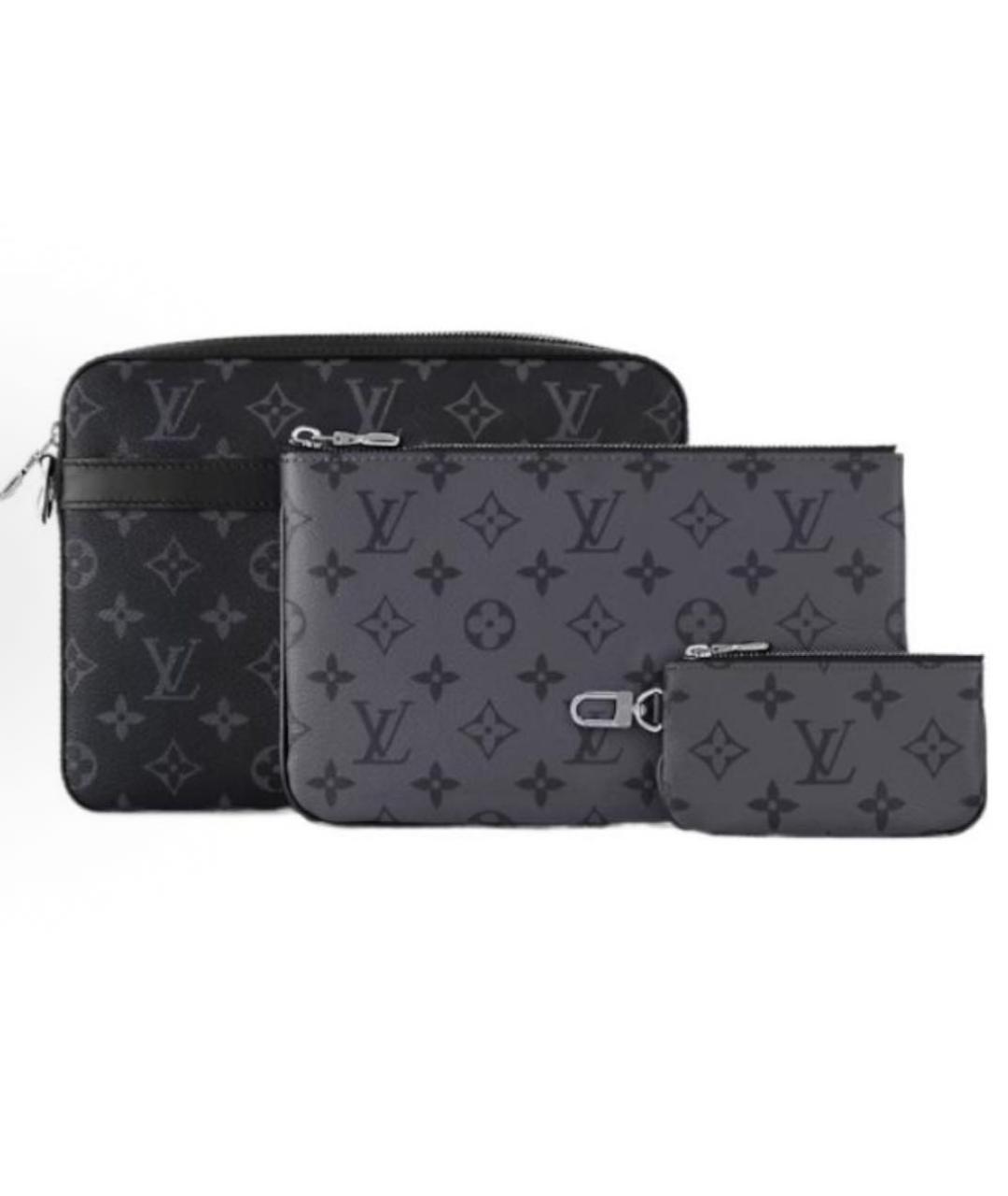 LOUIS VUITTON Антрацитовая сумка на плечо, фото 3