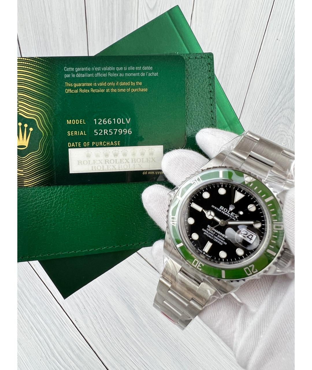 ROLEX Зеленые часы, фото 2