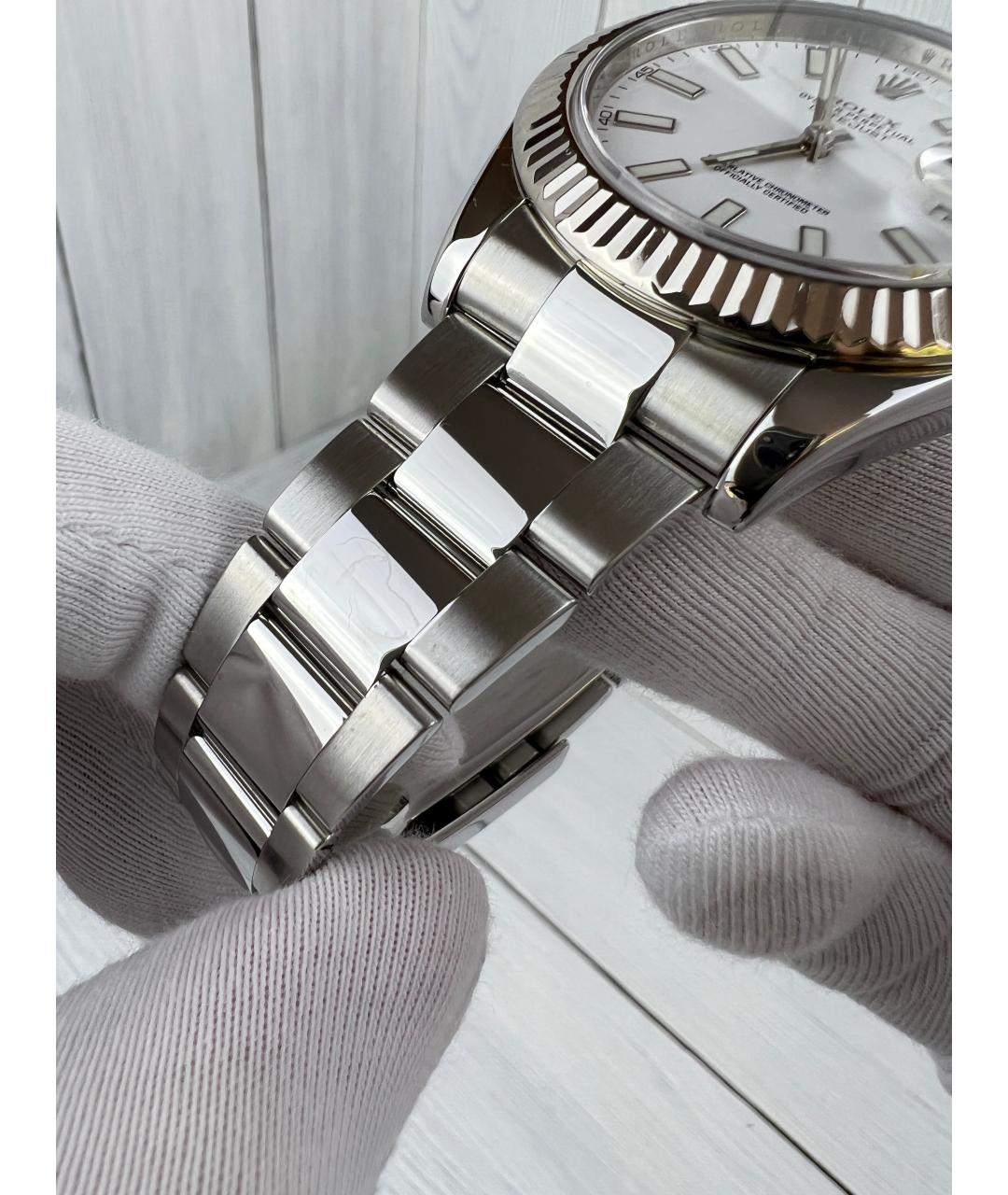 ROLEX Белые часы, фото 5