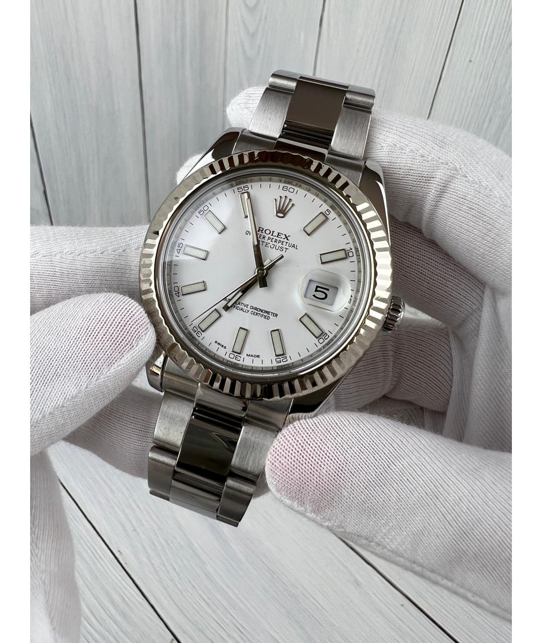 ROLEX Белые часы, фото 2