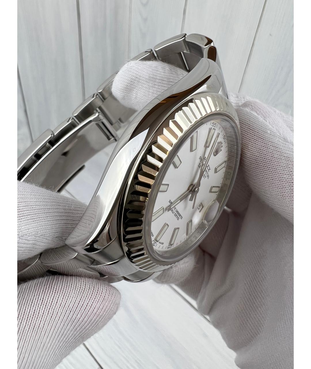 ROLEX Белые часы, фото 4