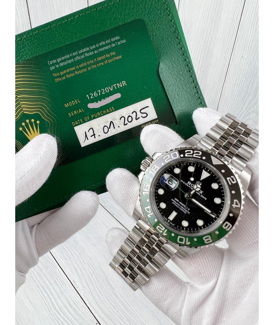 ROLEX Черные часы, фото 2
