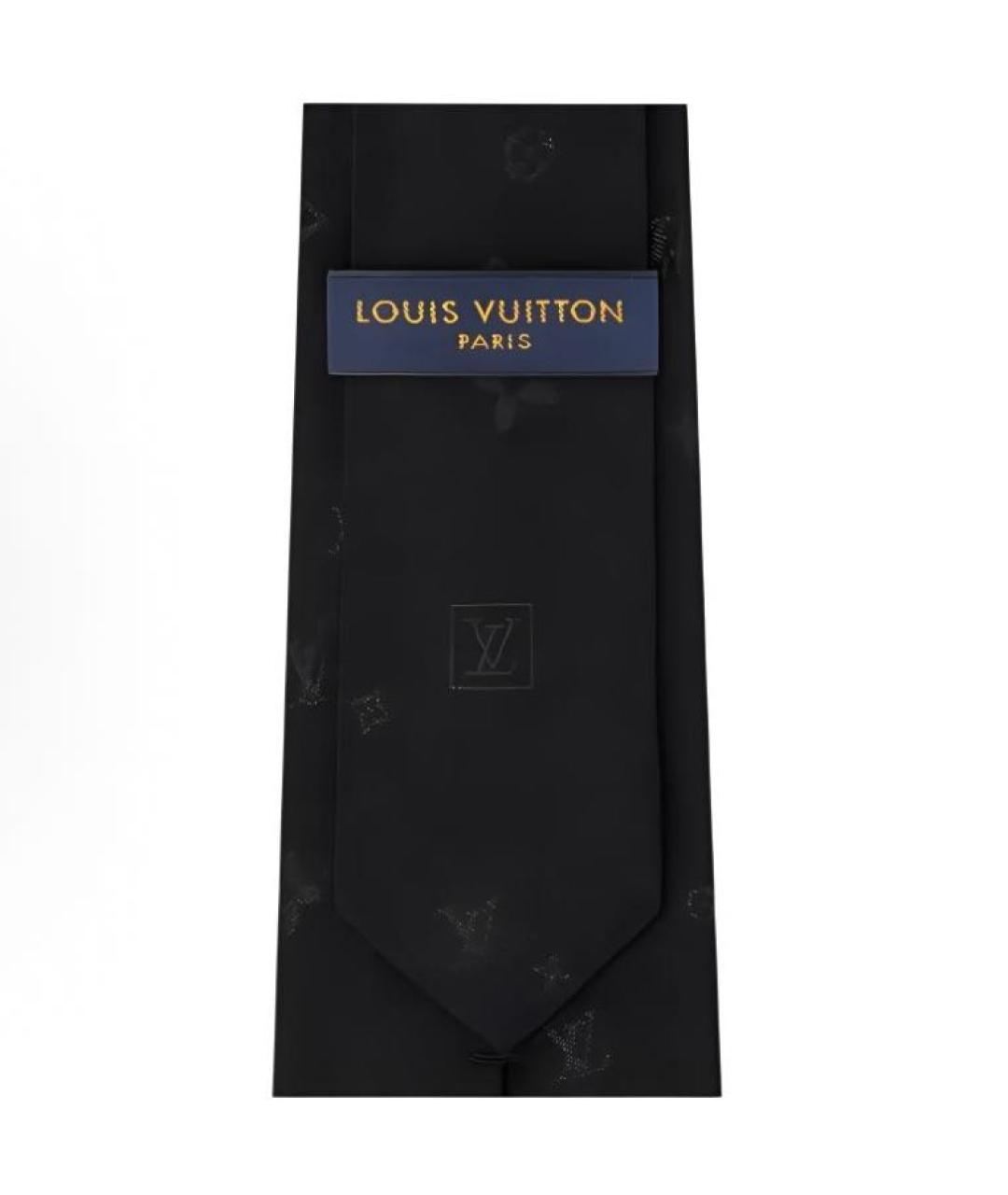 LOUIS VUITTON Черный галстук, фото 3