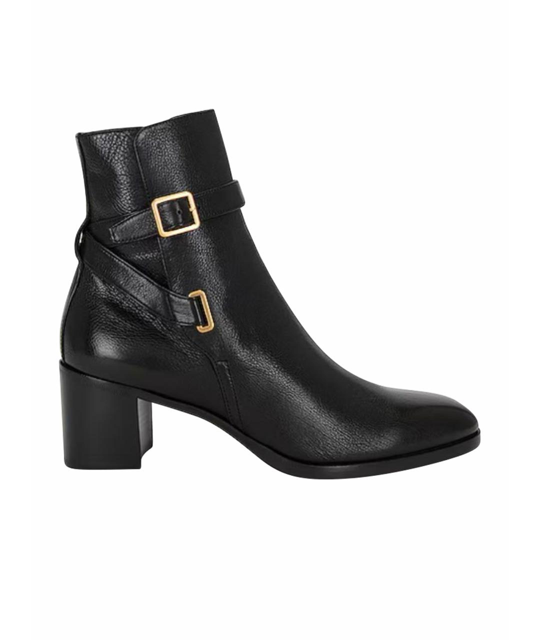 SAINT LAURENT Черные полусапоги, фото 1