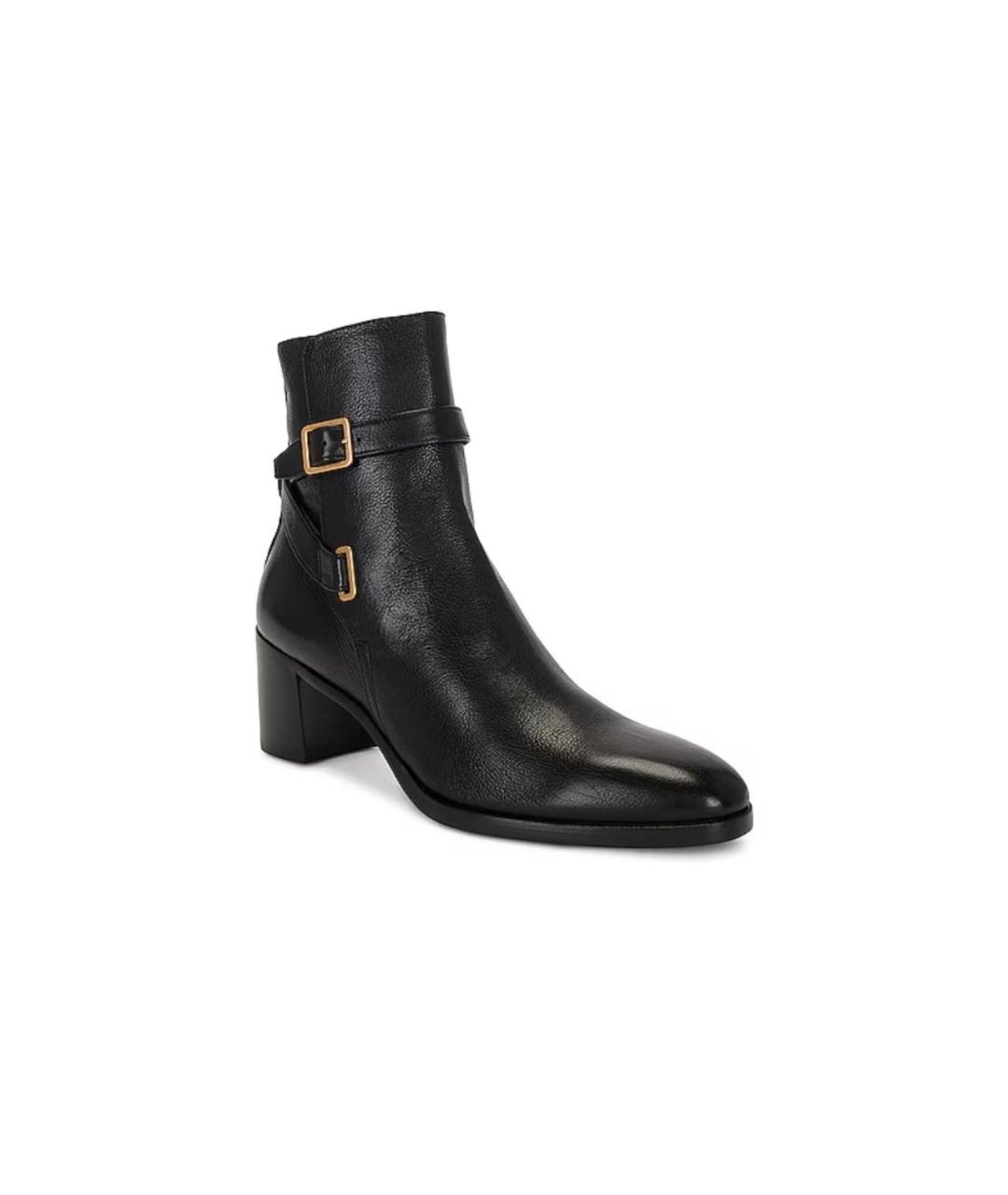 SAINT LAURENT Черные полусапоги, фото 3