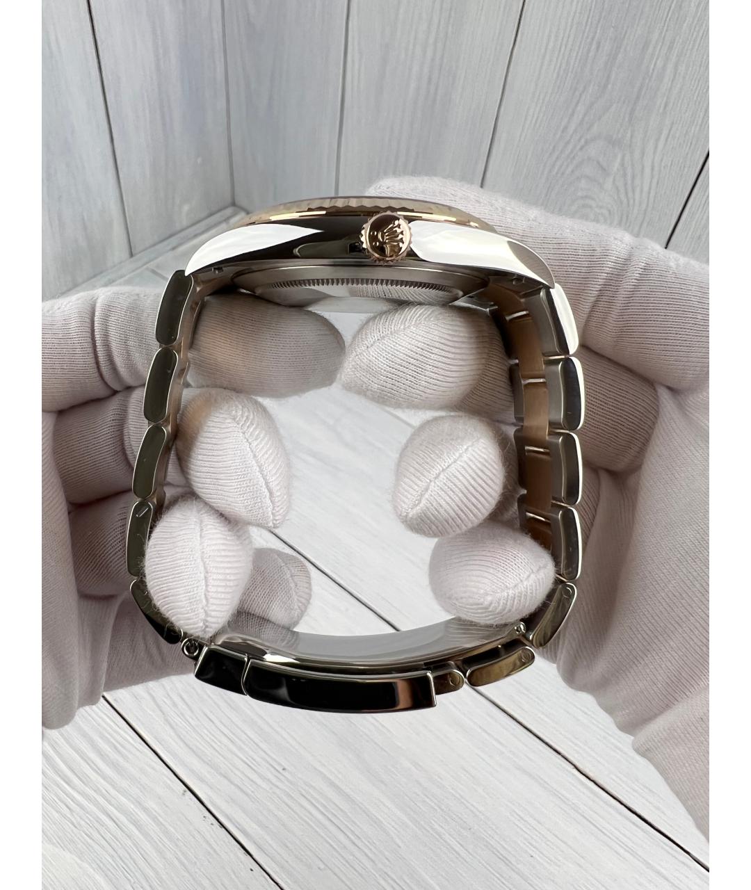 ROLEX Коричневые часы из розового золота, фото 7