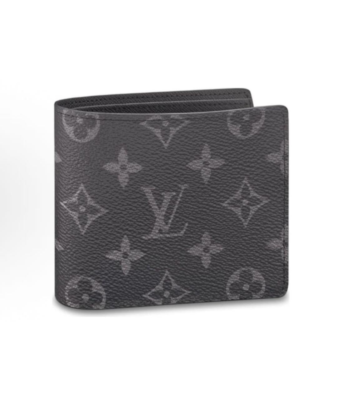 LOUIS VUITTON Антрацитовый кошелек, фото 6