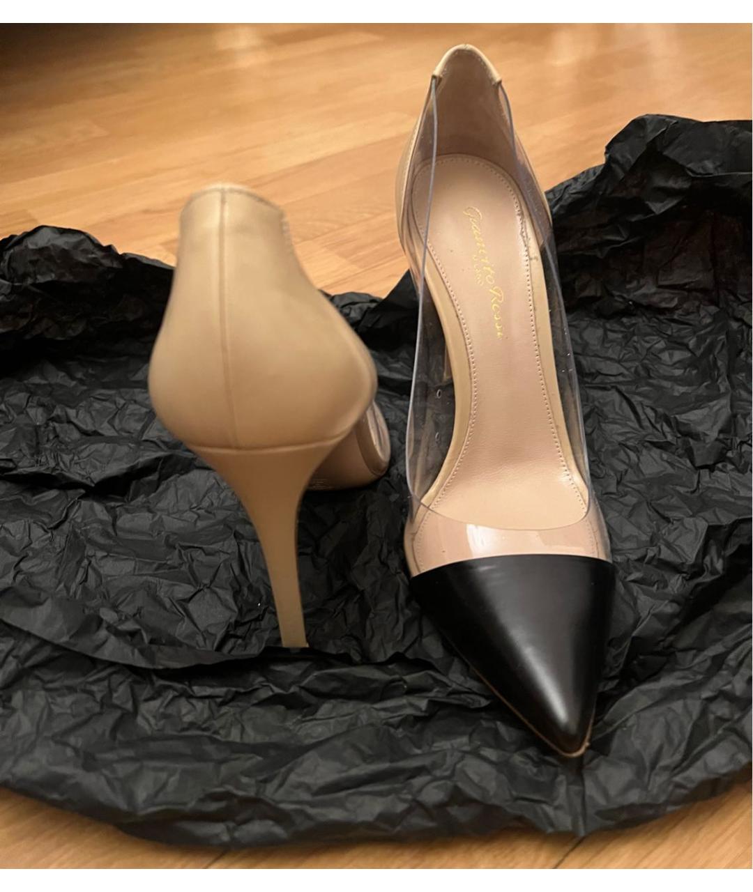 GIANVITO ROSSI Бежевые кожаные туфли, фото 3