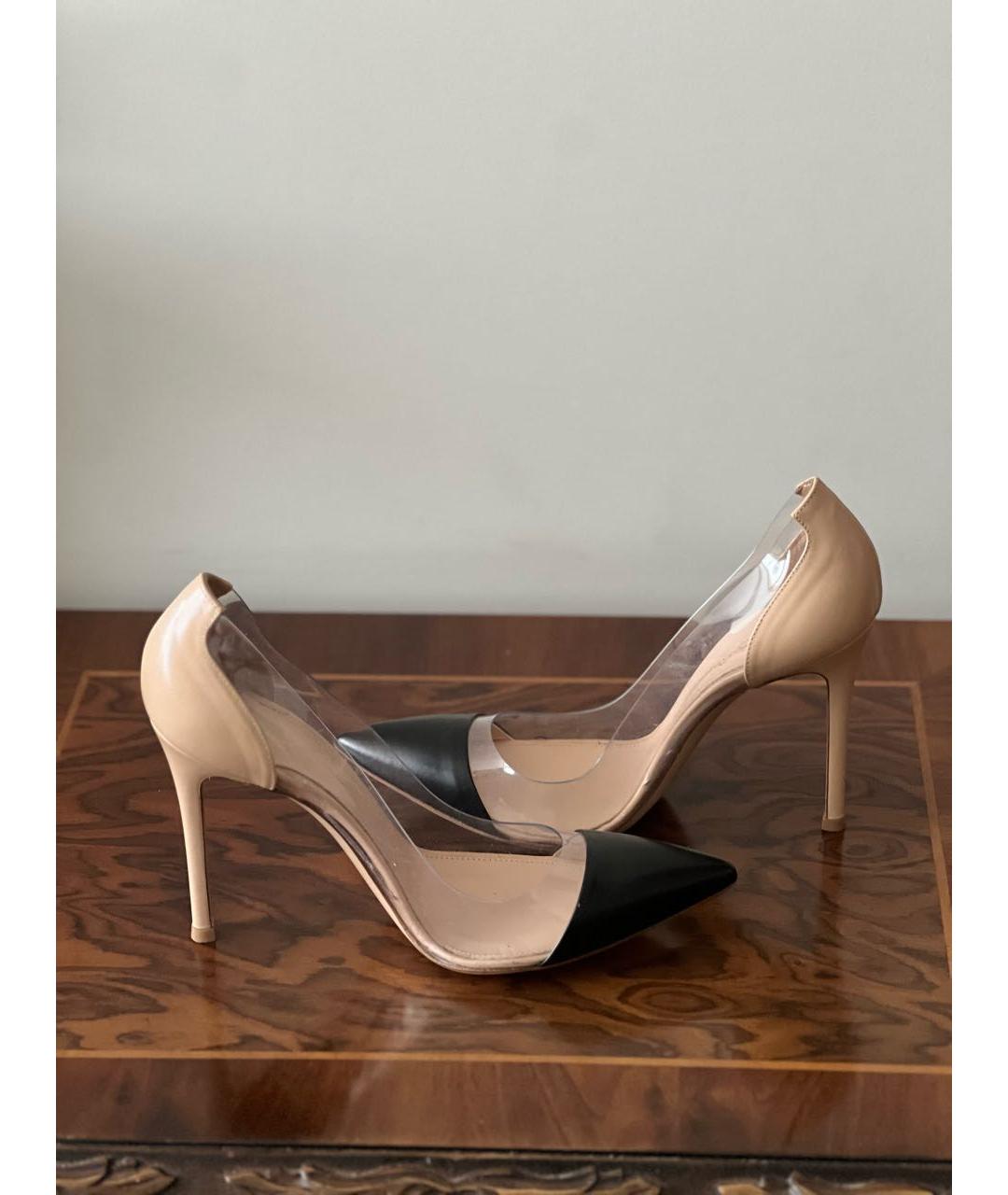 GIANVITO ROSSI Бежевые кожаные туфли, фото 8